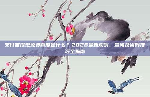 支付宝提现免费额度是什么？2026最新规则、查询及省钱技巧全指南
