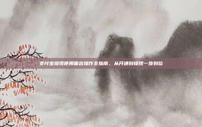 支付宝提现使用面容操作全指南，从开通到提现一步到位