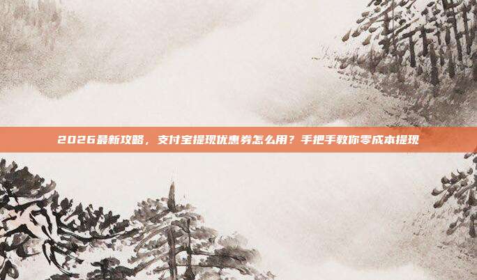 2026最新攻略，支付宝提现优惠券怎么用？手把手教你零成本提现
