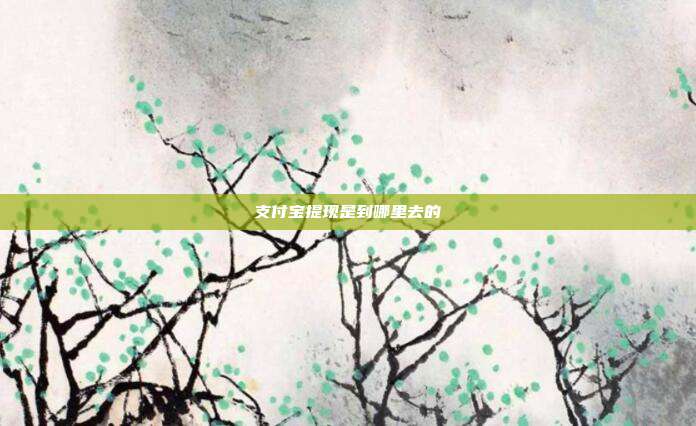 支付宝提现是到哪里去的