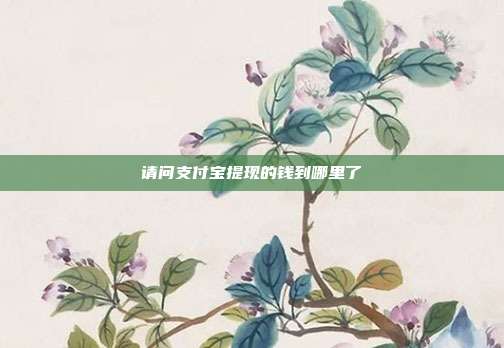 请问支付宝提现的钱到哪里了