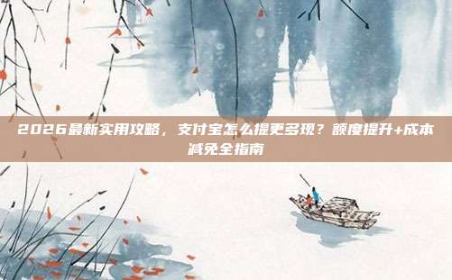2026最新实用攻略，支付宝怎么提更多现？额度提升+成本减免全指南