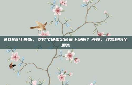 2026年最新，支付宝提现金额有上限吗？额度、收费规则全解答