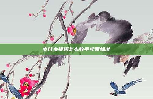 支付宝提现怎么收手续费标准