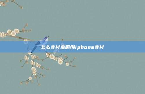 怎么支付宝解绑iphone支付