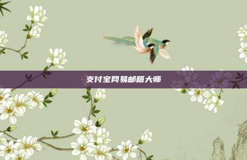 支付宝网易邮箱大师
