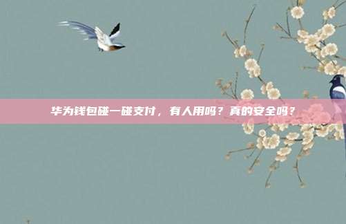 华为钱包碰一碰支付,有人用吗?真的安全吗?