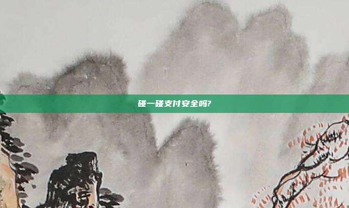 碰一碰支付安全吗?