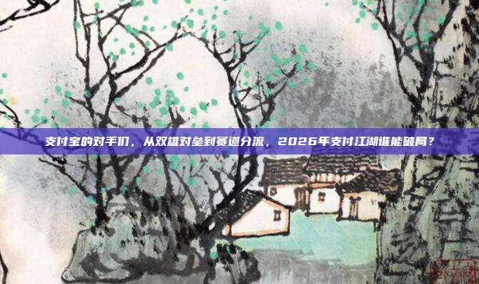 支付宝的对手们，从双雄对垒到赛道分流，2026年支付江湖谁能破局？