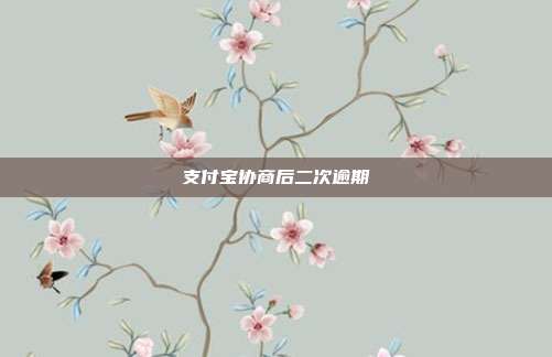 支付宝协商后二次逾期