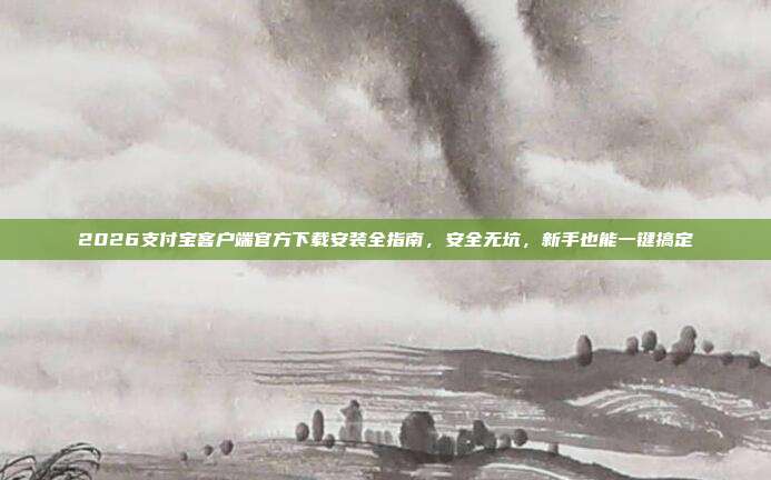 2026支付宝客户端官方下载安装全指南，安全无坑，新手也能一键搞定