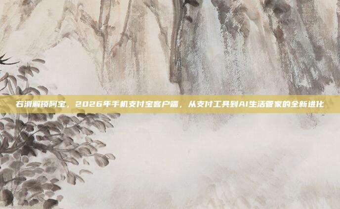 右滑解锁阿宝，2026年手机支付宝客户端，从支付工具到AI生活管家的全新进化
