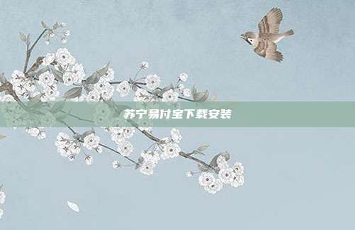 苏宁易付宝下载安装