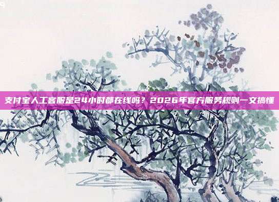 支付宝人工客服是24小时都在线吗?2026年官方服务规则一文搞懂