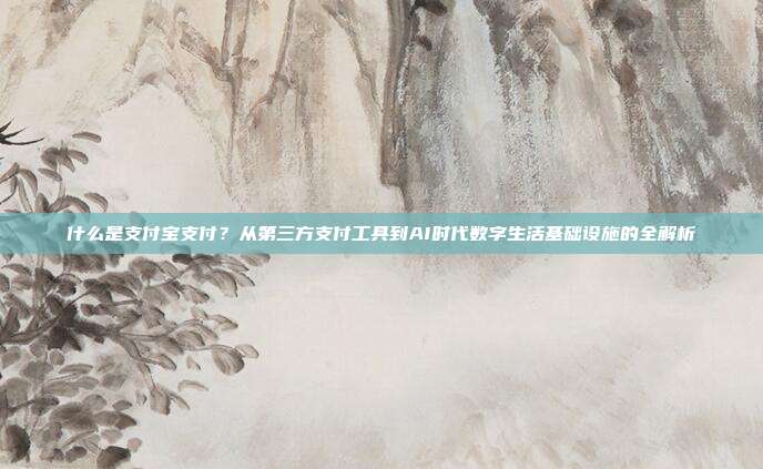 什么是支付宝支付？从第三方支付工具到AI时代数字生活基础设施的全解析
