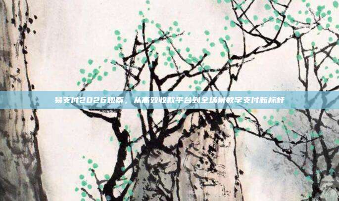 易支付2026观察，从高效收款平台到全场景数字支付新标杆
