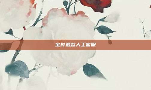 宝付退款人工客服
